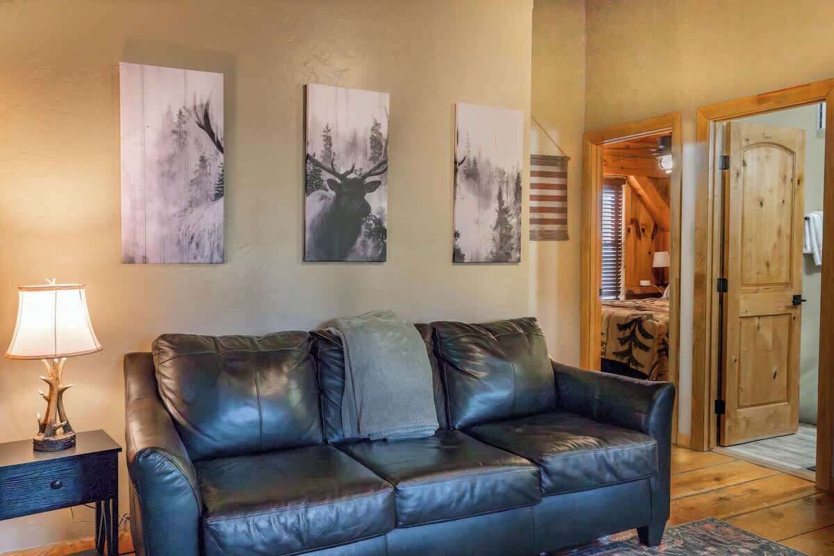 TV, fireplace, offices