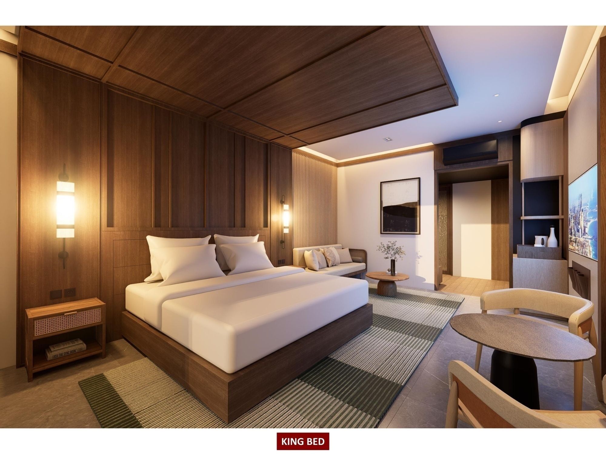 Luxury Suite, 1 Bedroom, Beach View | In-room safe, desk, blackout drapes, iron/ironing board