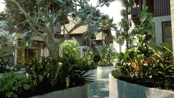 Luxury Villa, 2 Bedrooms, Lagoon View | In-room safe, desk, blackout drapes, iron/ironing board