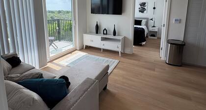 2-bedroom apartment in lovely Houston with WiFi, fitness room, AC