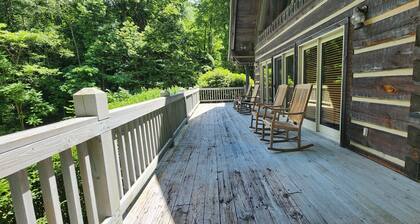 Serene cabin nestled amid the majesty of the Great Smoky Mountains