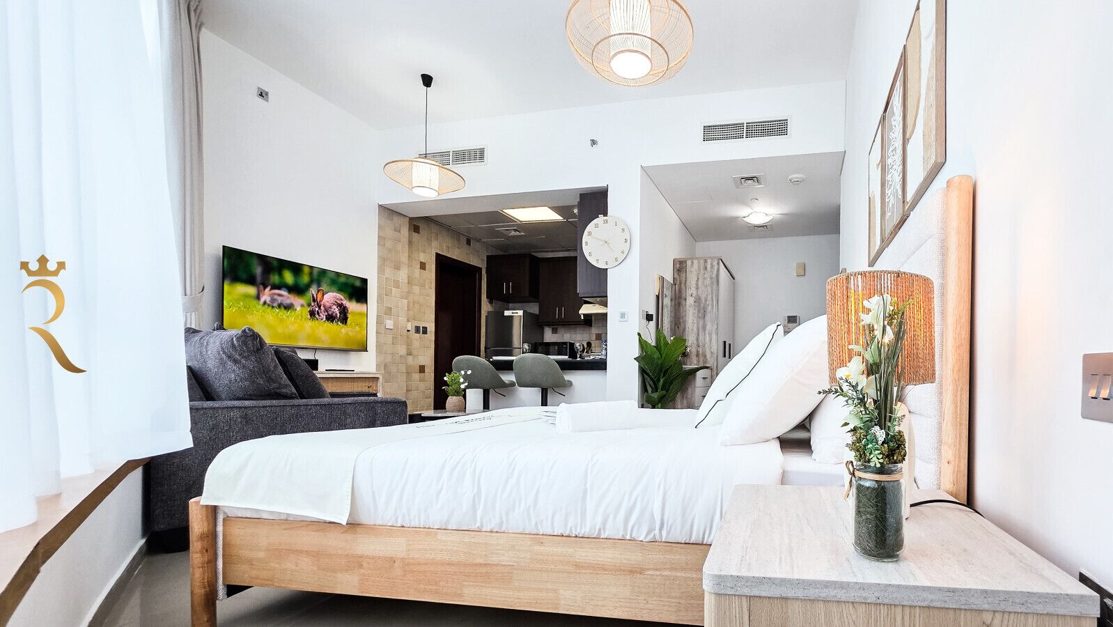 1 soverom, strykejern/-brett, wi-fi og sengetøy