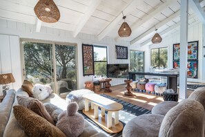 Smart TV, libros y biblioteca musical
