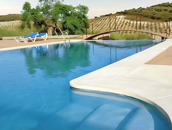 Vue sur piscine