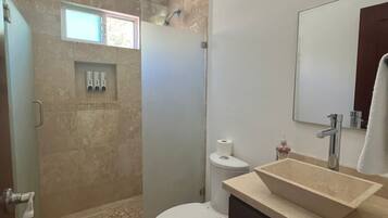 Towels, soap, toilet paper