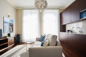 Apartemen Romantis, 1 kamar tidur | Ruang keluarga