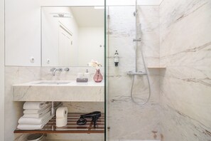 Bathroom | Shower, hair dryer