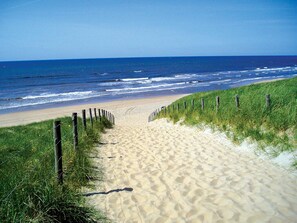 Vlak bij het strand