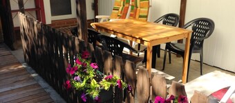 Maison de vacances 'Haus Im Grünen' avec terrasse privée, jardin partagé et Wi-Fi