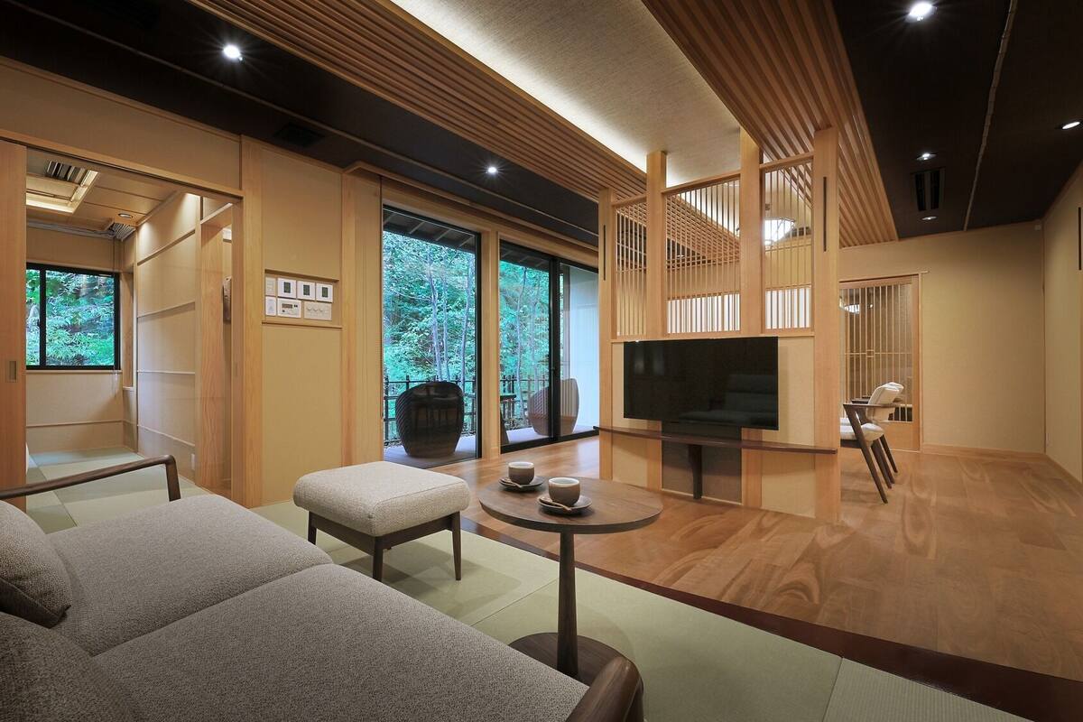 Deluxe-Suite | Wohnbereich | Fernseher