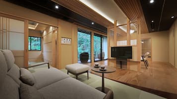 Suite Deluxe | Coin séjour | Télévision