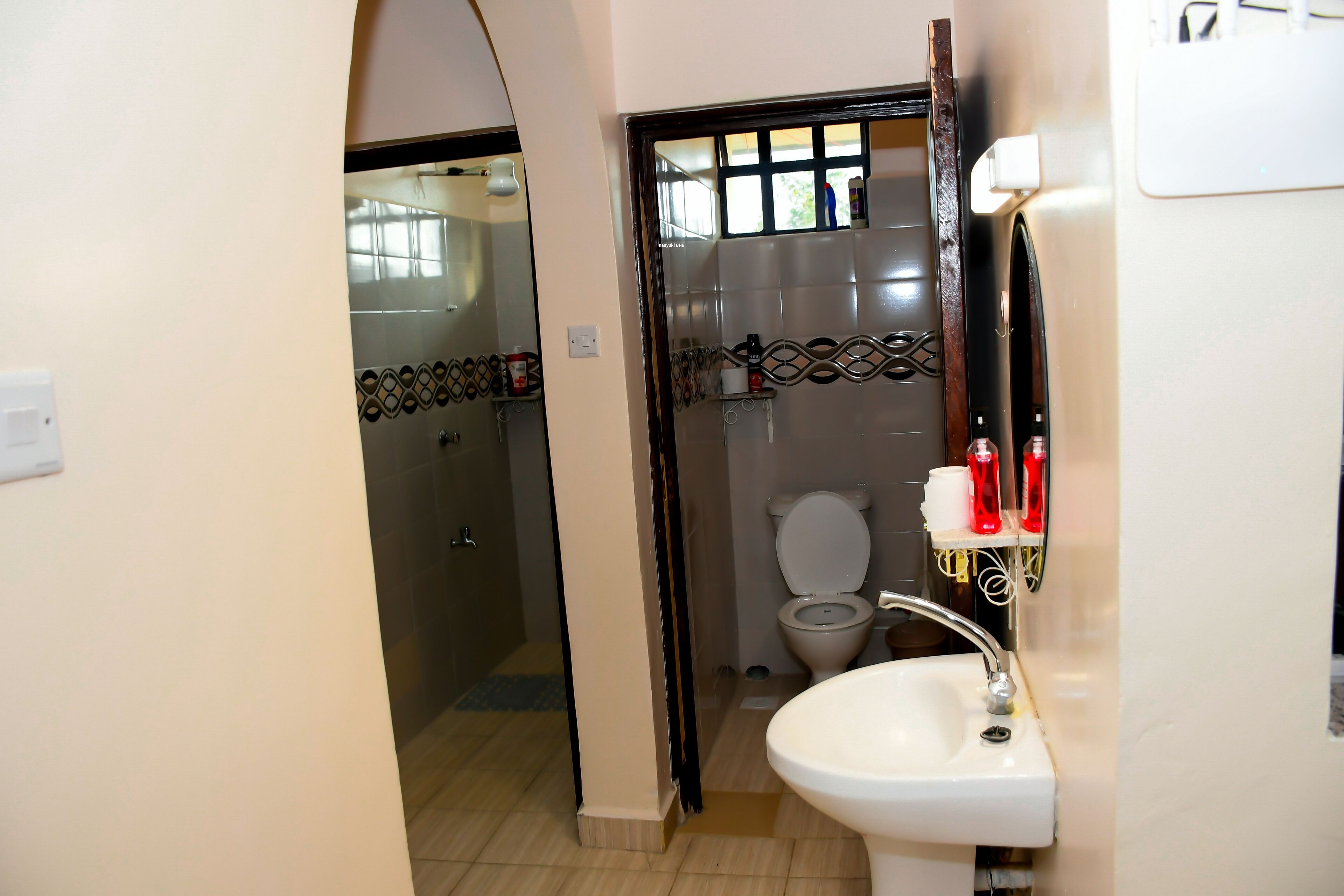 Towels, soap, toilet paper