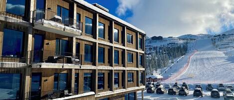 Façana frontal de l'allotjament