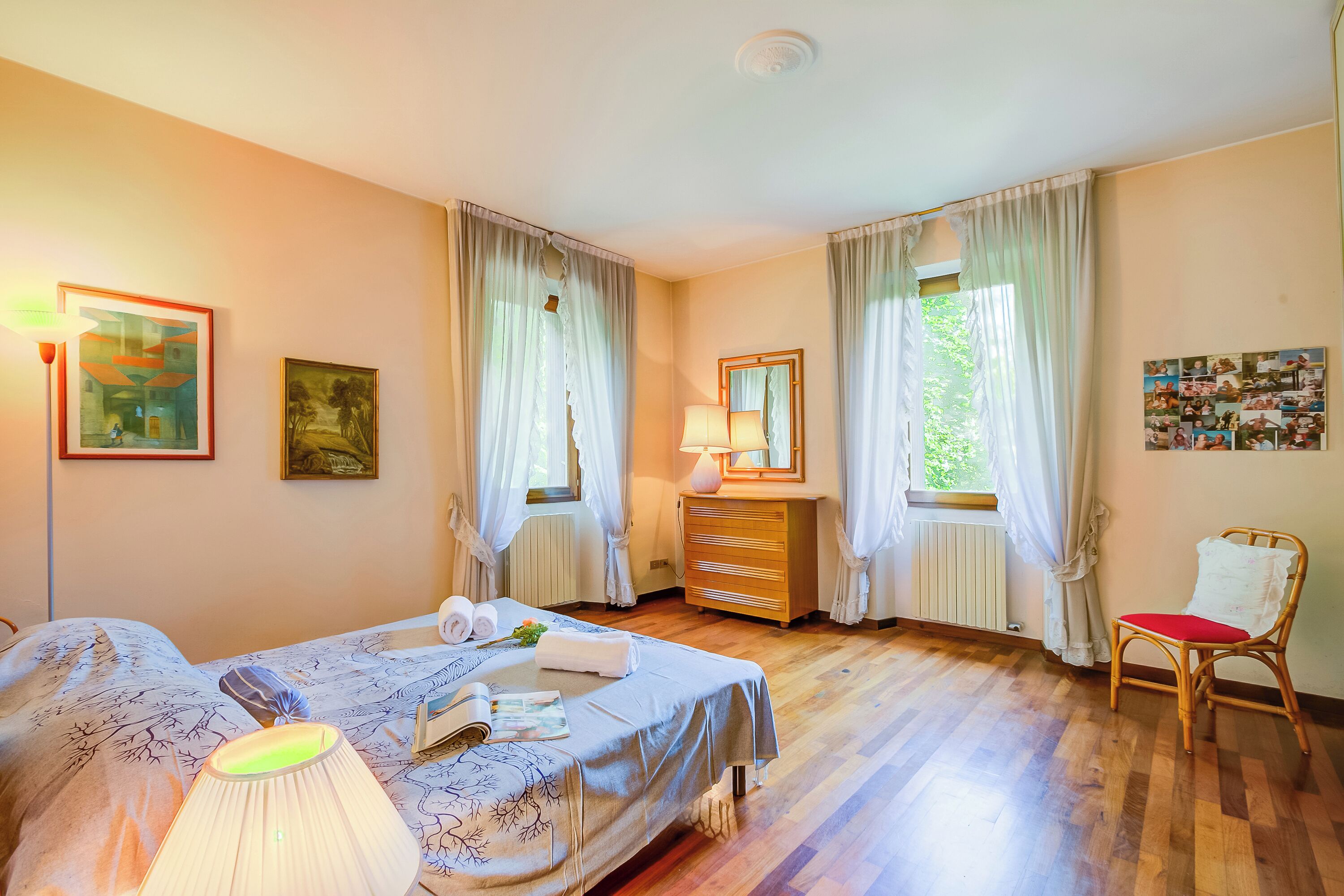 Vila Standar, beberapa kamar, 2 kamar mandi (Villa Fiora Tra Le Colline E Il Lago) | 4 kamar tidur, setrika/meja setrika, Wi-Fi gratis, dan seprai linen