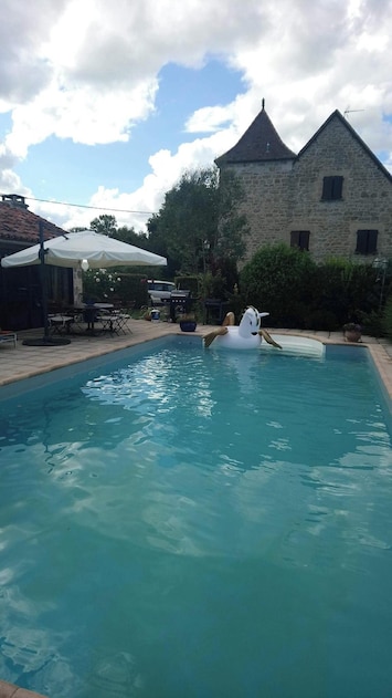 Vue sur piscine