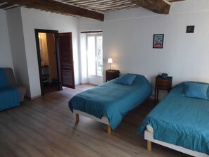 2 chambres, lit parapluie, Wi-Fi gratuit