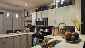 Microwave, oven, stovetop, dishwasher
