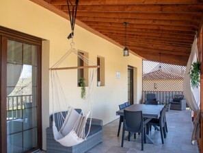Outdoor dining - New house in Sarlat with garden and terrace (Sarlat-la-Canéda)
