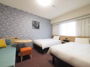 Twin room & Sofa bed with washing machine + microwave, Non smoking - Tabino Hotel Ishikari (Ishikari)