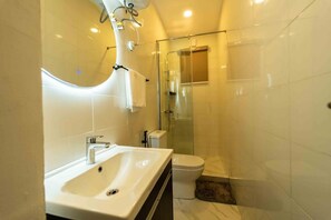Towels, soap, toilet paper