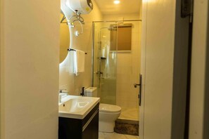 Towels, soap, toilet paper