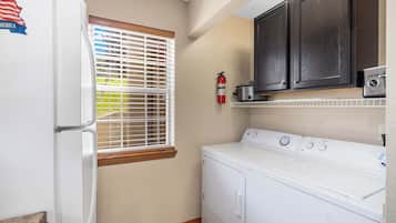Condo, Multiple Beds, Balcony, Garden View (Cozy Timbers) | Laundry