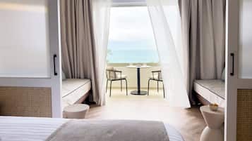 Superior Family Sea View with Sliding Doors | Minibar, in-room safe, free WiFi, bed sheets
