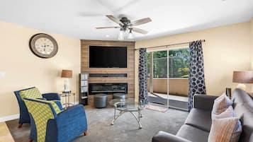 Condo, Multiple Beds, Patio, Golf View (Fairway View Escape) | Living area | 42-inch flat-screen TV with digital channels