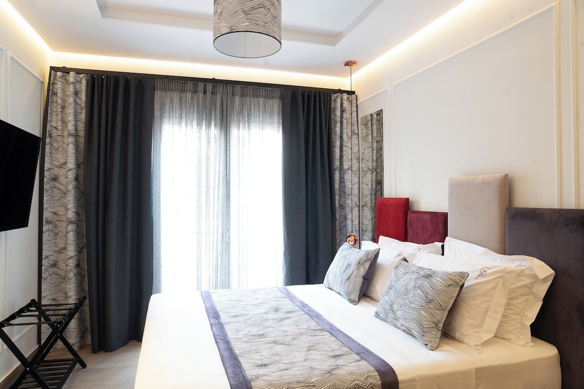 Senior-Suite, Stadtblick | Hochwertige Bettwaren, Daunenbettdecken