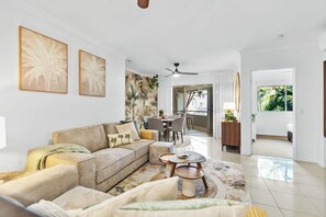 Téléviseur, jeux vidéo, livres, bureau