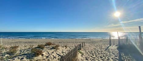 On the beach