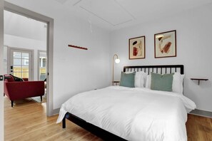 2 bedrooms, iron/ironing board, travel crib, WiFi