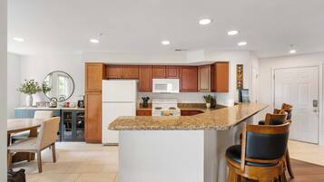 Condo, Multiple Beds, Balcony (Lake It Easy) | Private kitchen | Fridge, microwave, oven, stovetop