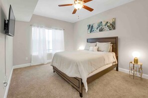 2 bedrooms, iron/ironing board, WiFi, bed sheets