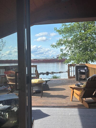 Grandfather's Landing, a riverside cottage nestled along the St. Lawrence Seaway