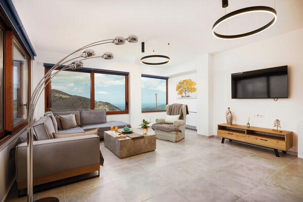 Deluxe Villa, Mountain View, Mountainside | Living area - Mountain Dream (Rethymno)