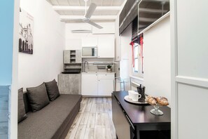 Apartment, 5 Bedrooms | Living area | 32-inch flat-screen TV with cable channels - Chic apt near Duomo di Como (Como)