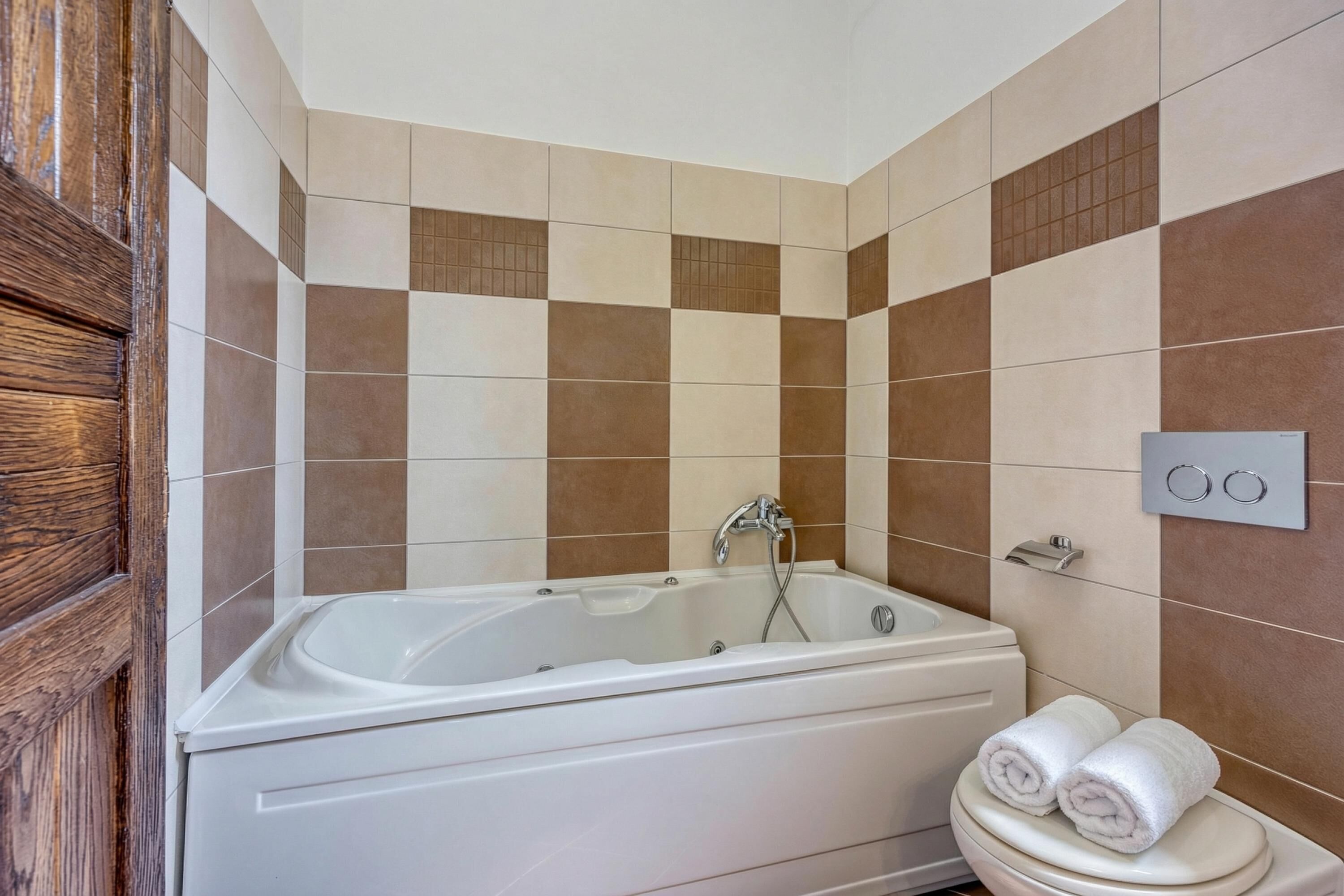 Standard Villa, Multiple Bedrooms (Villa Kristina with Pool) | Bathroom | Separate tub and shower, towels, soap, shampoo