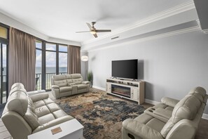 Condo, 3 Bedrooms | Living area - Phoenix West 1005 3 Bedroom Condo (Orange Beach)