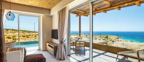 Villa Classic - 1 sovrum - havsutsikt | Individuell inredning, unika möbler och mörkläggningsgardiner