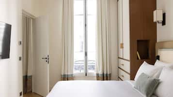 1 slaapkamer, een strijkplank/strijkijzer, gratis wifi, beddengoed