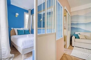 2 makuuhuonetta, silitysrauta/-lauta, Wi-Fi, vuodevaatteet