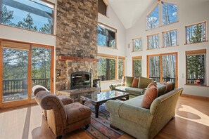 TV, fireplace, offices