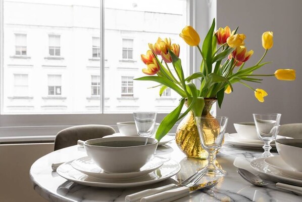 Appartement (1 Bedroom) | Dineerruimte