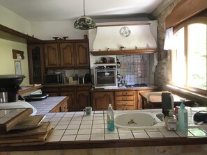 Microwave, oven, stovetop, dishwasher