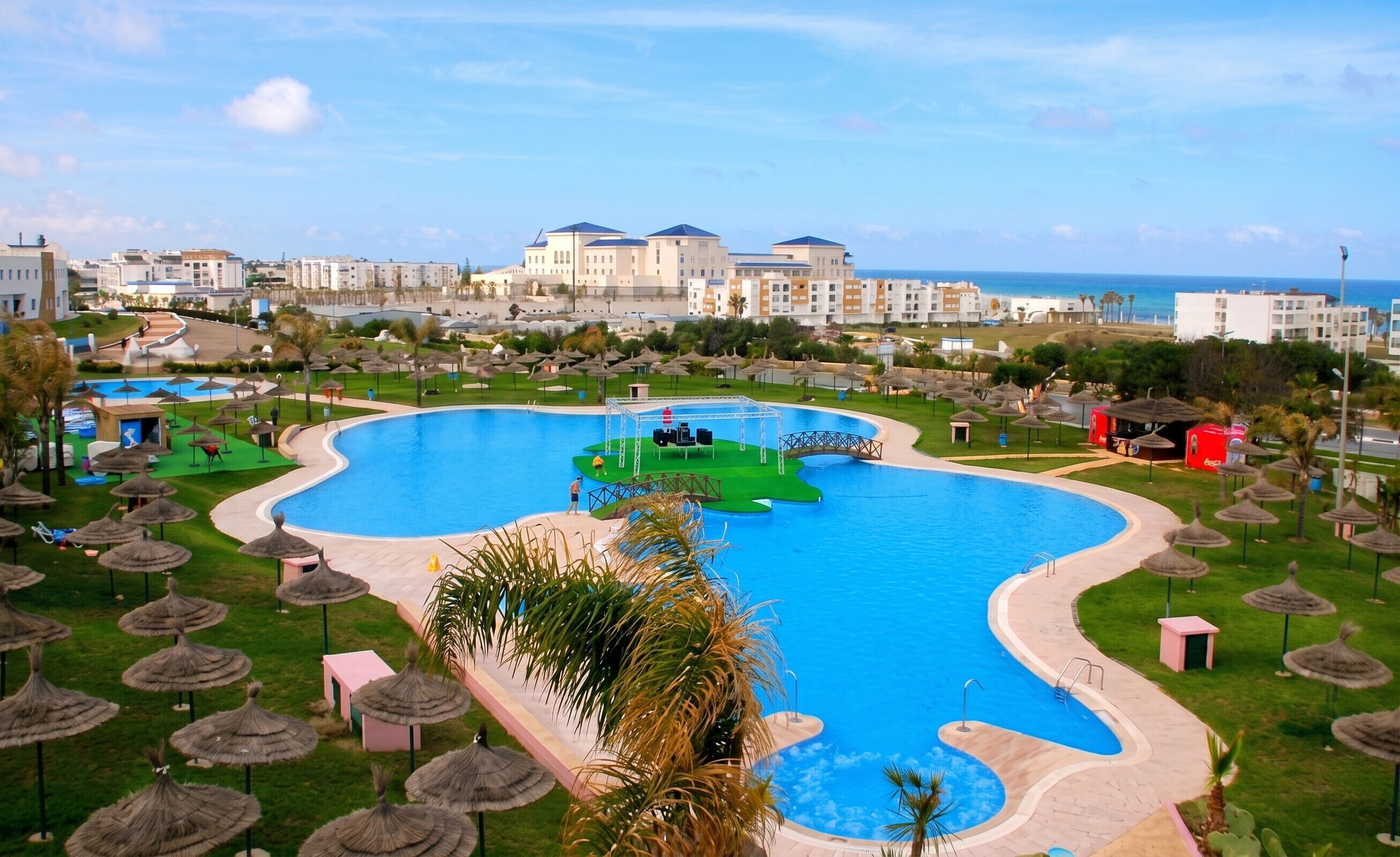 Vue sur piscine