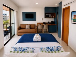 Apartamento luxo | Roupas de cama antialérgicas, camas Select Comfort