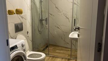 Towels, soap, toilet paper