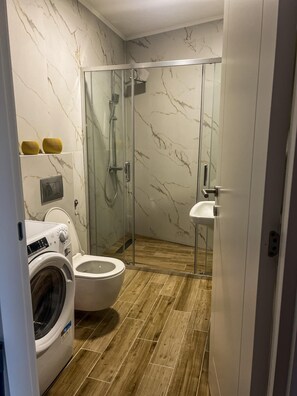 Towels, soap, toilet paper