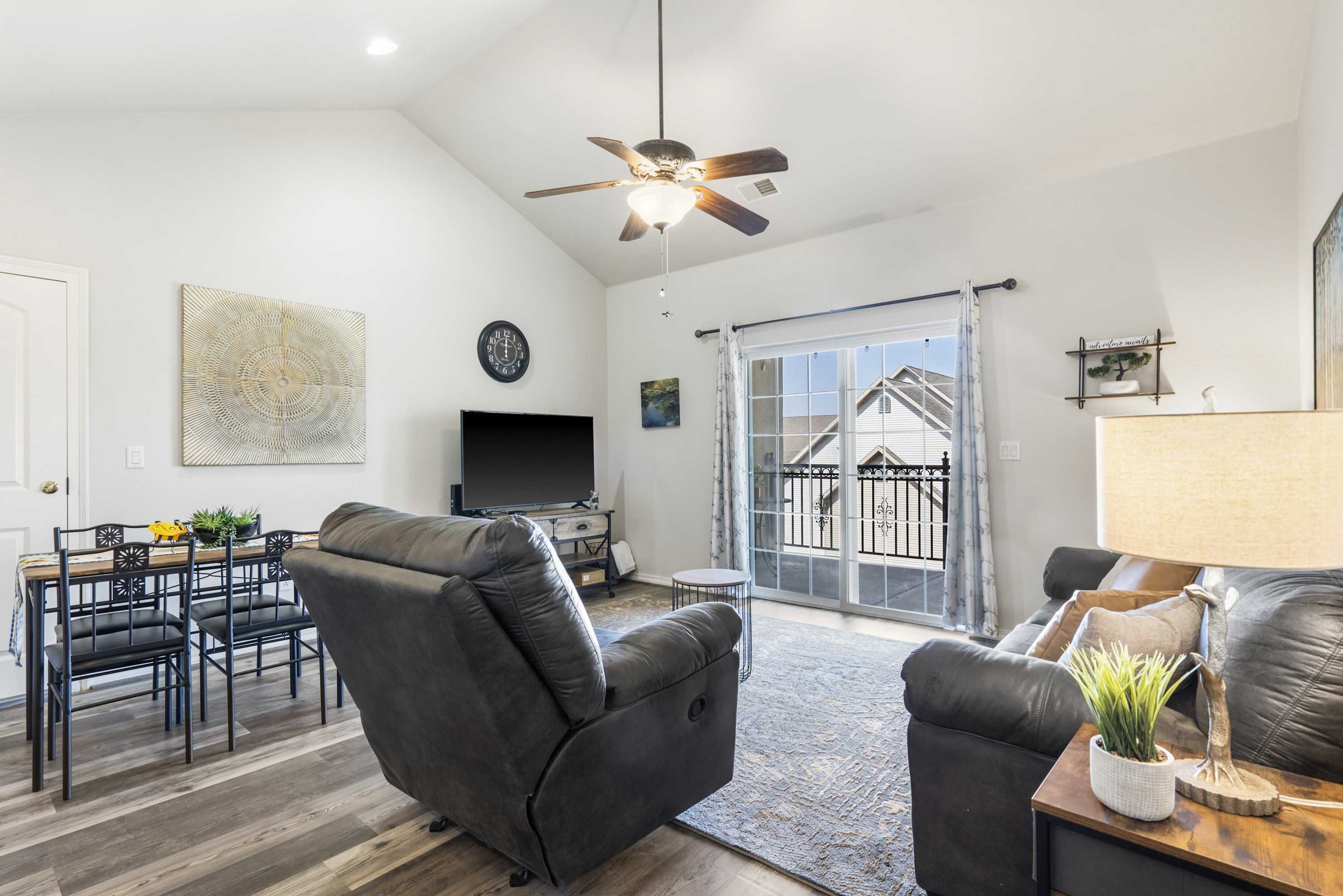 42-inch flat-screen TV with digital channels